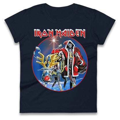 Iron Maiden Christmas Ladies T Shirt