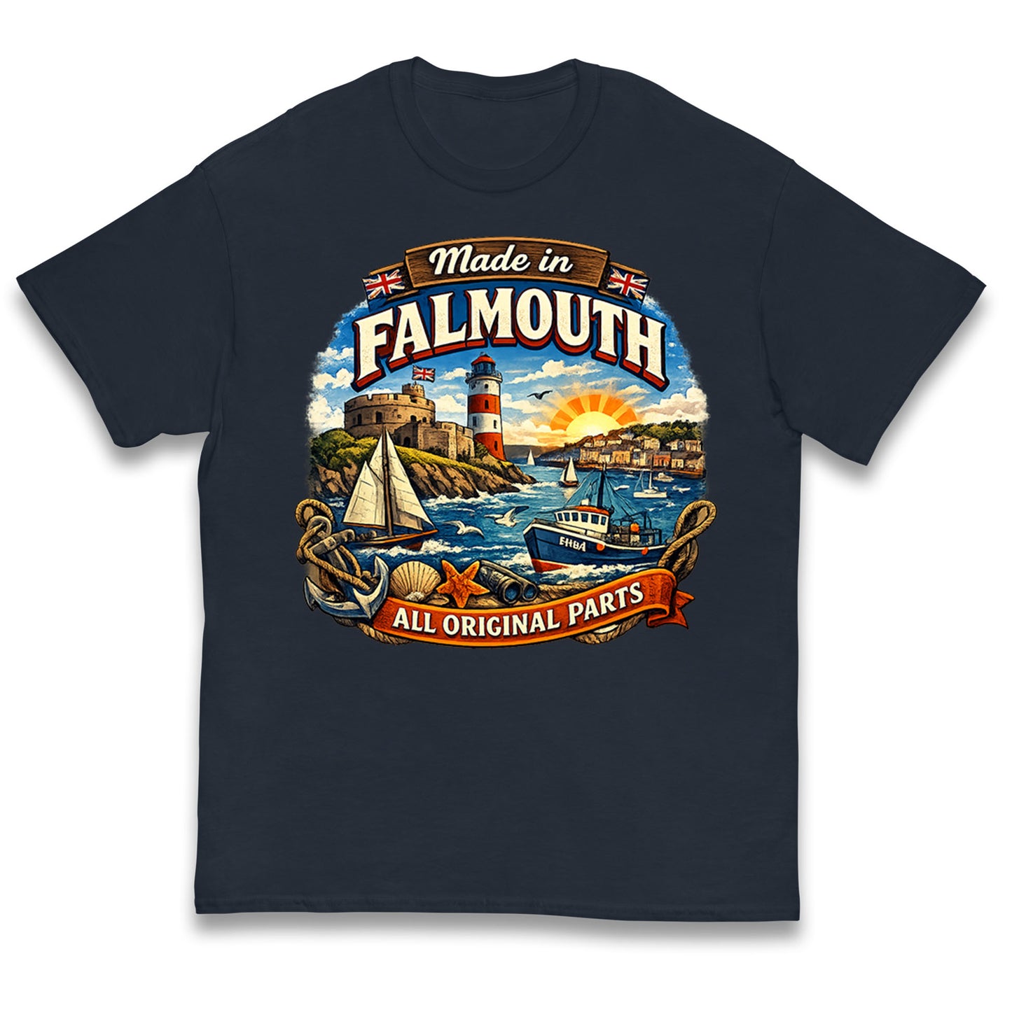 Made In Falmouth All Original Parts Kids T Shirt