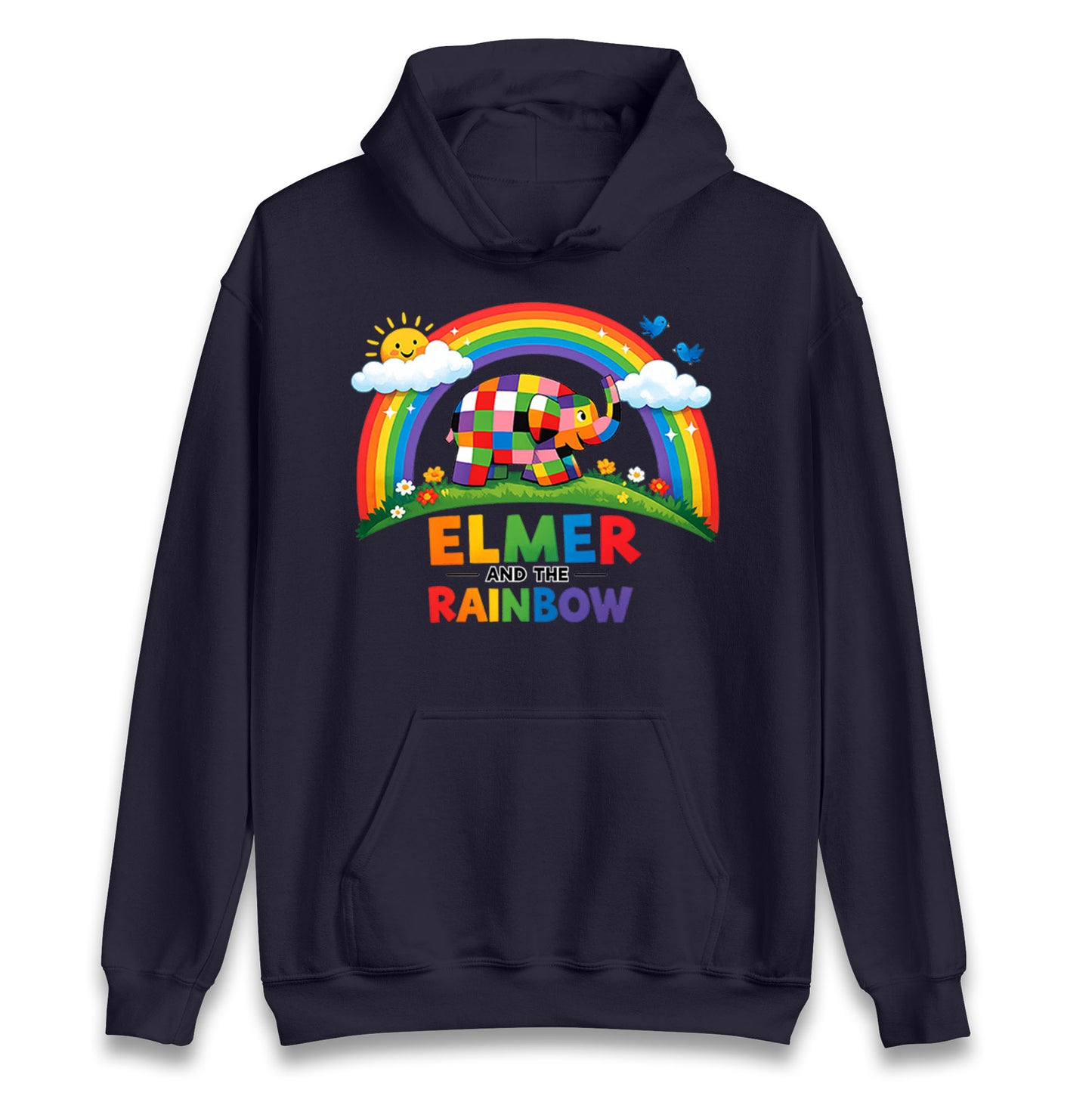 Elmer And The Rainbow Hoodie 