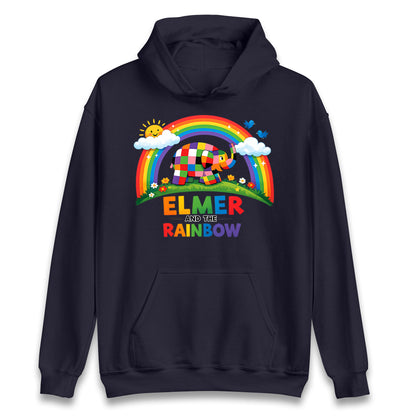 Elmer And The Rainbow Hoodie 
