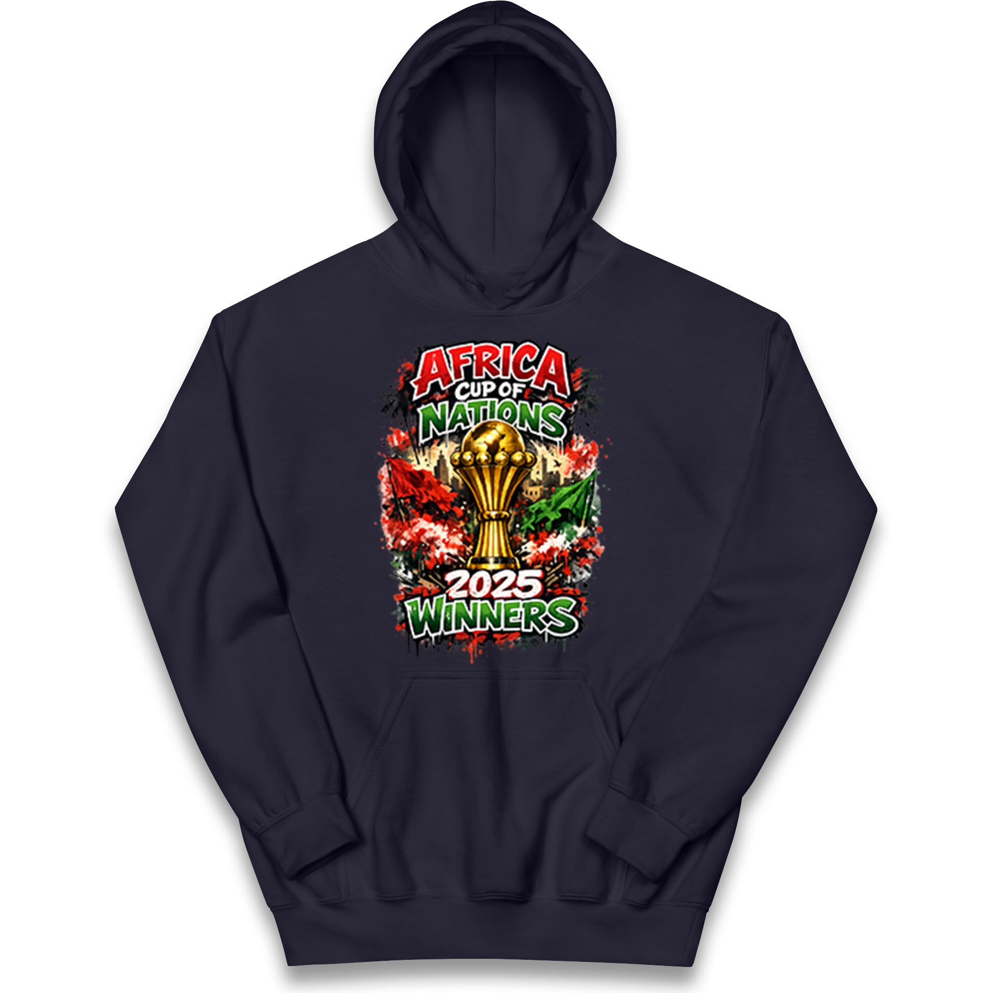 Morocco Africa Cup Of Nations Winners 2025 Kids Hoodie