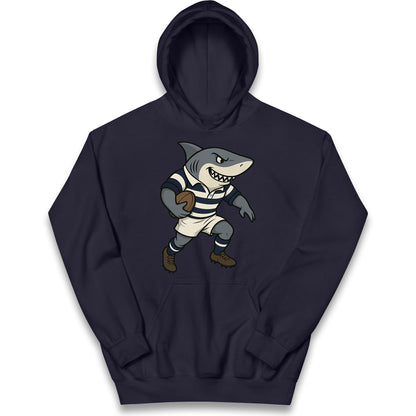 Retro Sale Sharks Rugby Union Kids Hoodie 