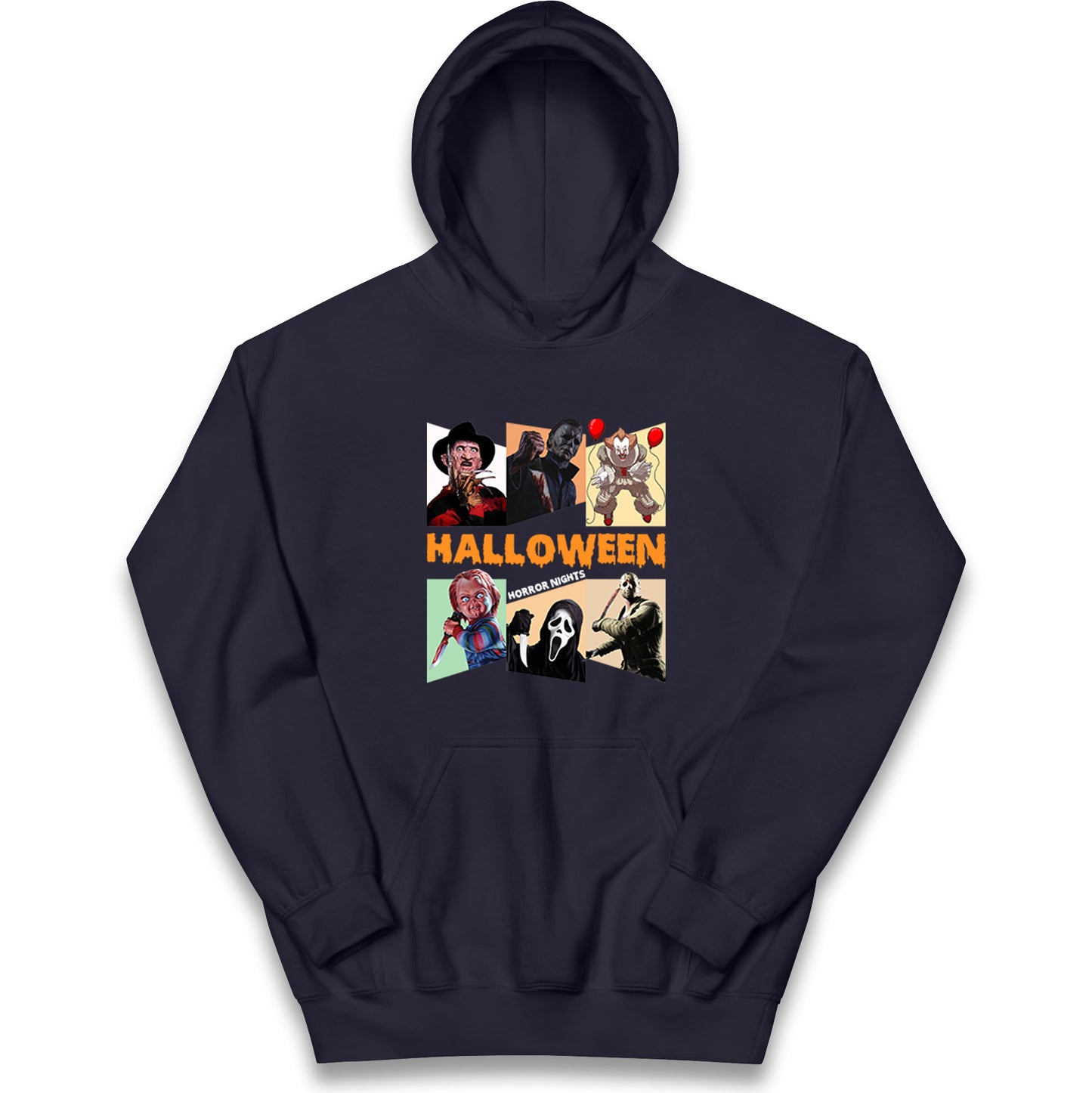 Horror Characters Halloween Horror Nights Kids Hoodie