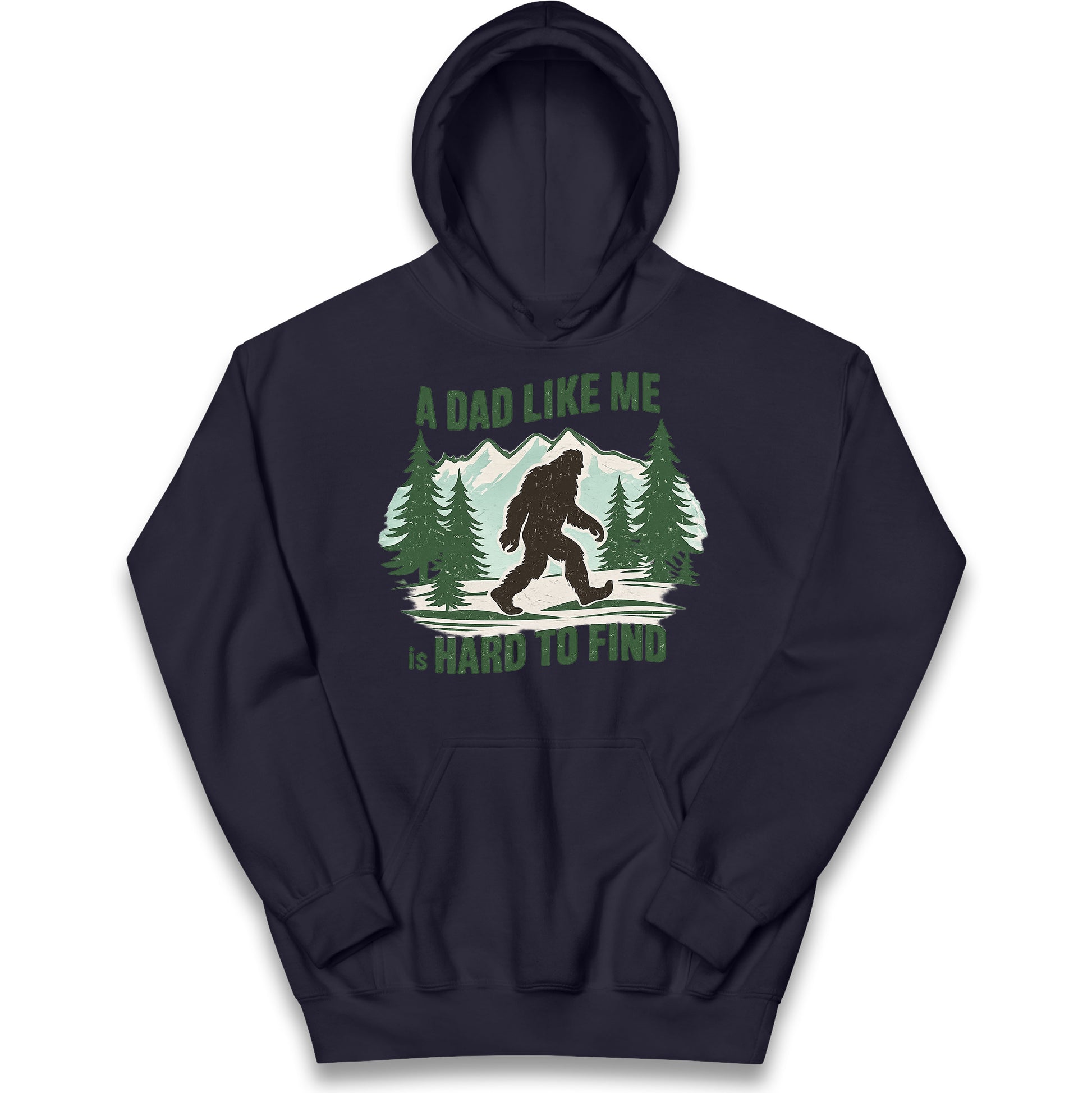 Retro Funny Bigfoot Dad Kids Hoodie