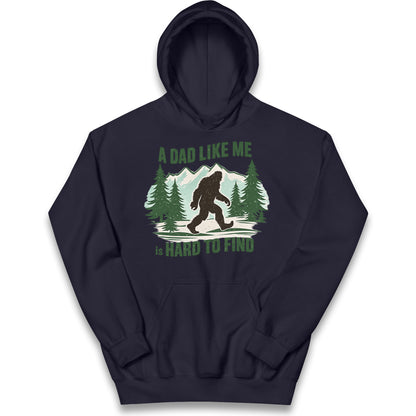 Retro Funny Bigfoot Dad Kids Hoodie