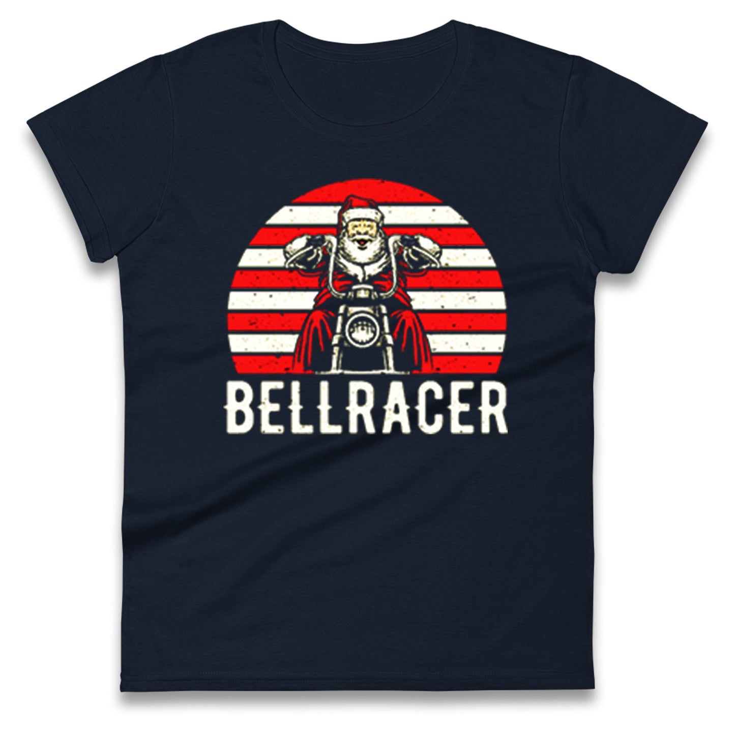 Bell Racer Christmas Womens t shirt