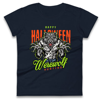 Halloween Werewolf Ladies T Shirt