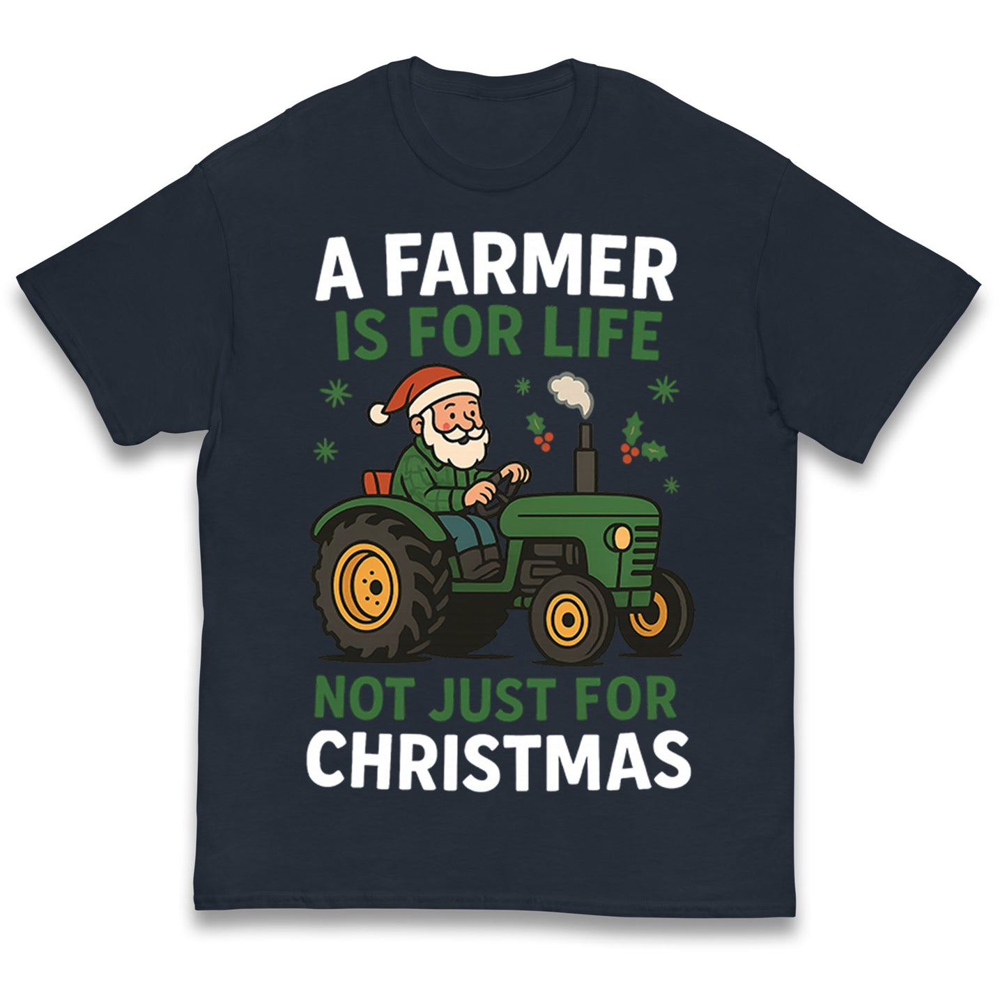 Farmer Christmas Kids T Shirt