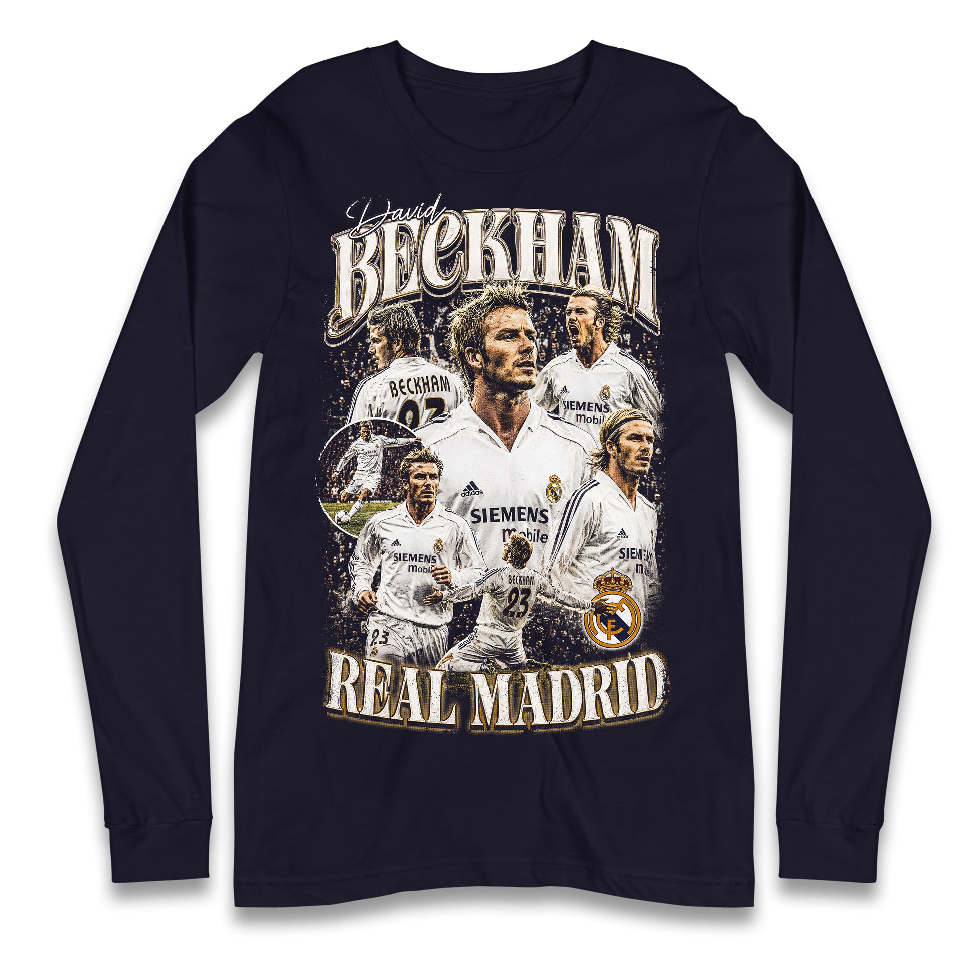 David Beckham Bootleg Longsleeve T Shirt