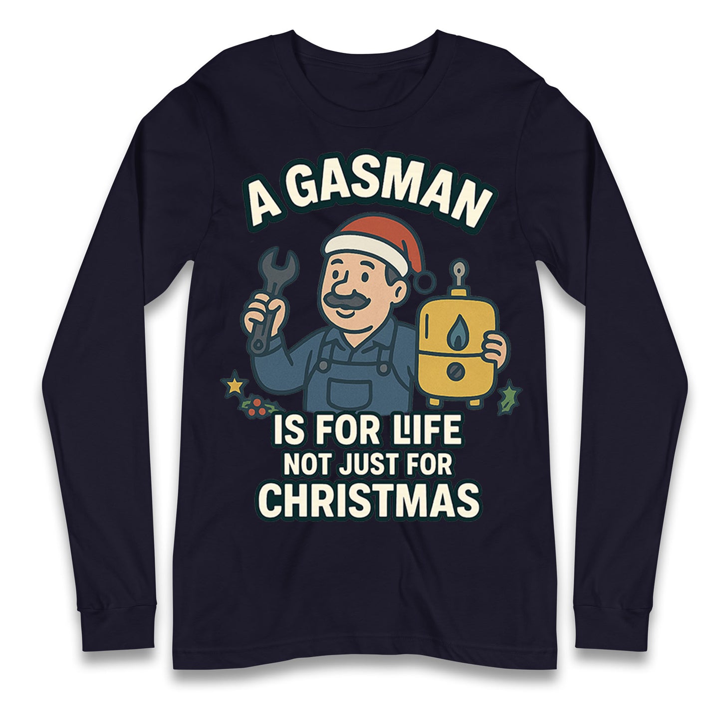 Gasman Christmas Longsleeve T Shirt