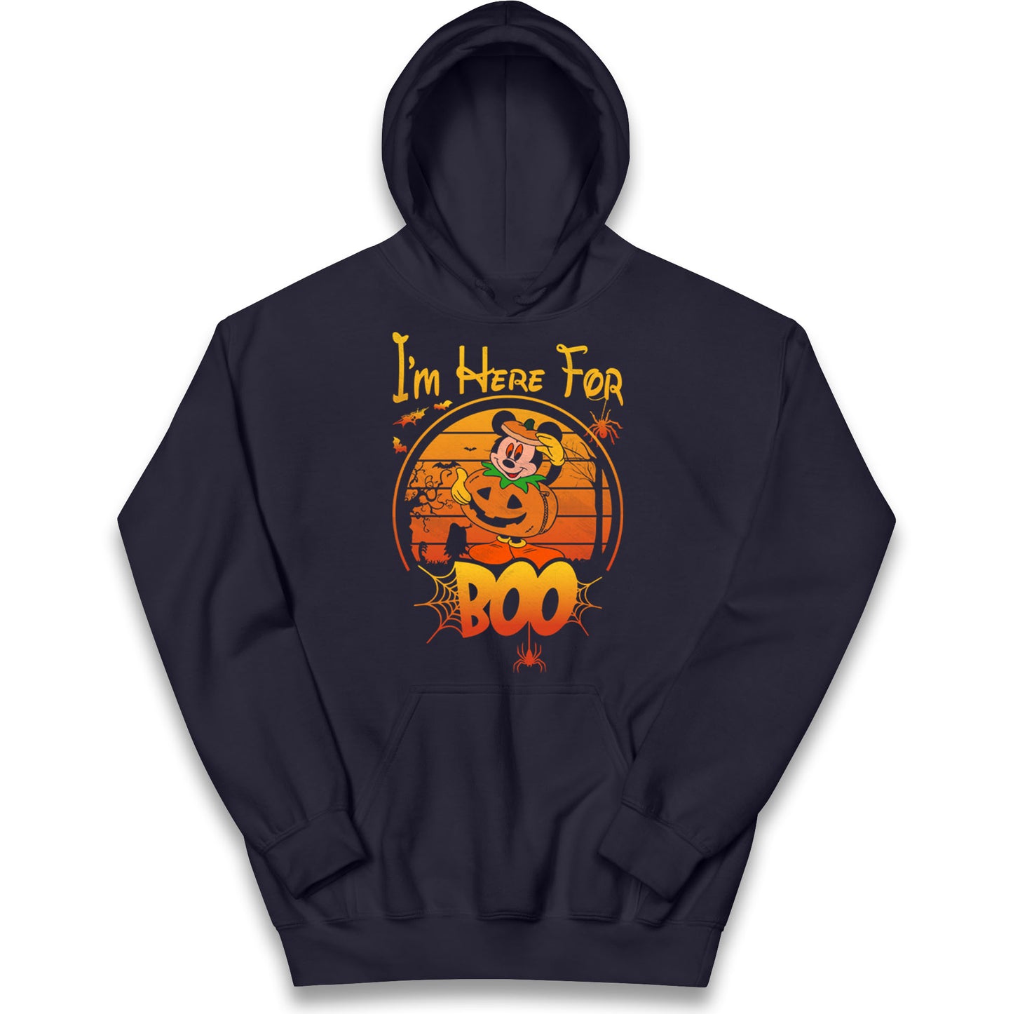 Mickey Mouse Im Here For Boo Halloween Hoodie
