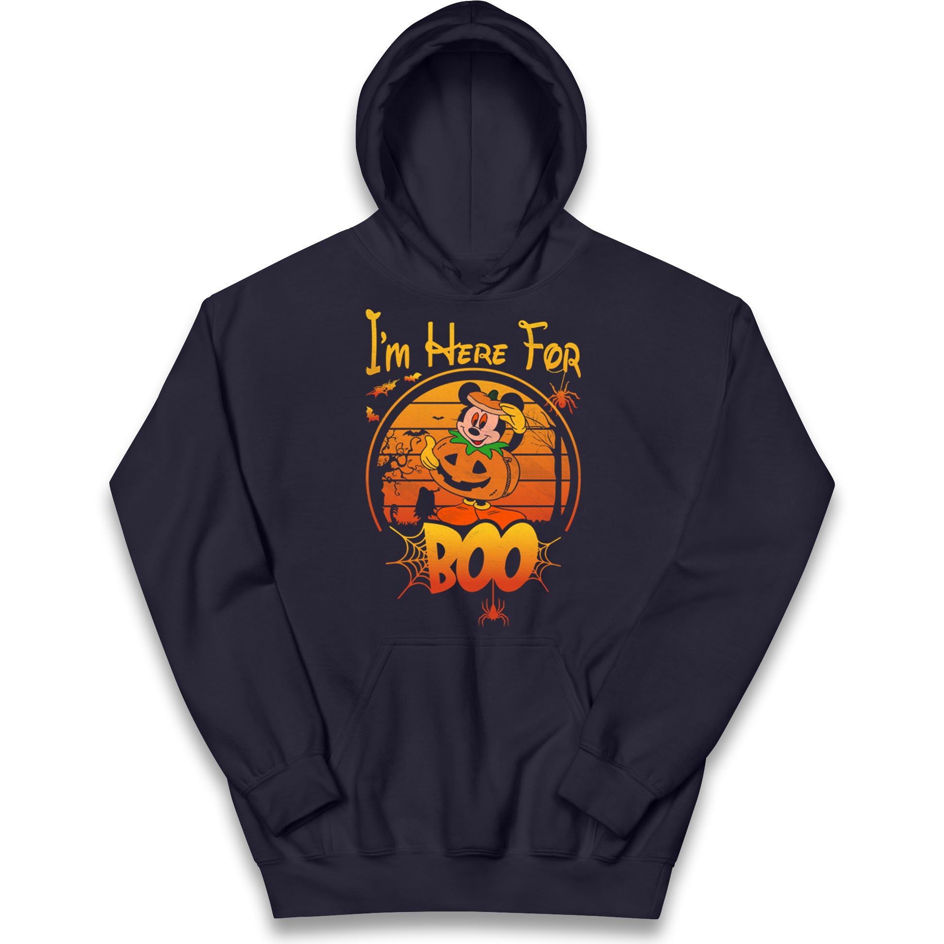 Mickey Mouse Im Here For Boo Halloween Hoodie
