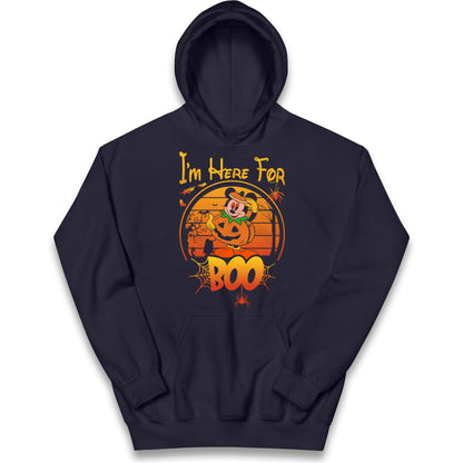 Mickey Mouse Im Here For Boo Halloween Hoodie
