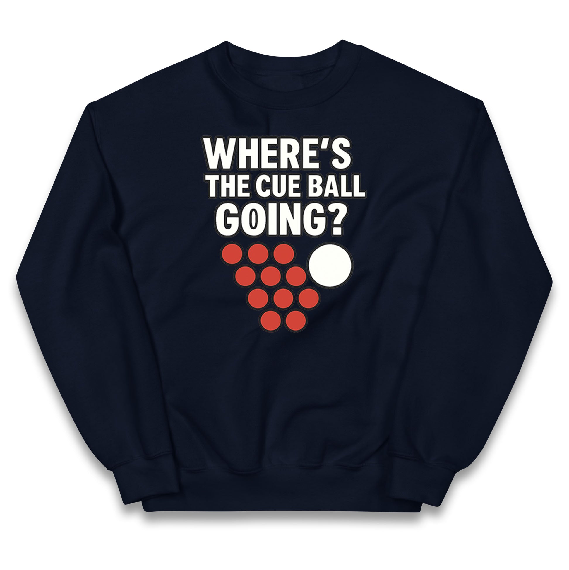 Where’s The Cue Ball Going Kids Jumper