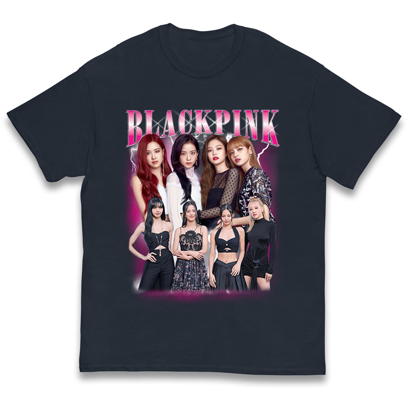 Black Pink Kids T Shirt