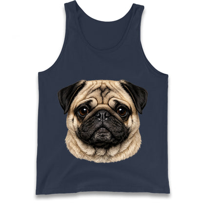 Pug Dog Face Tank Top