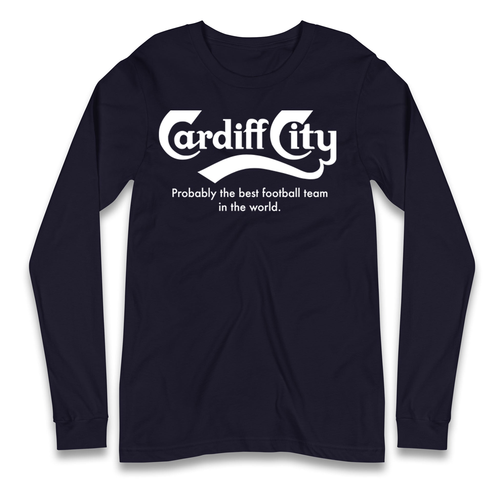 Cardiff City FC Football Longsleeve T Shirt