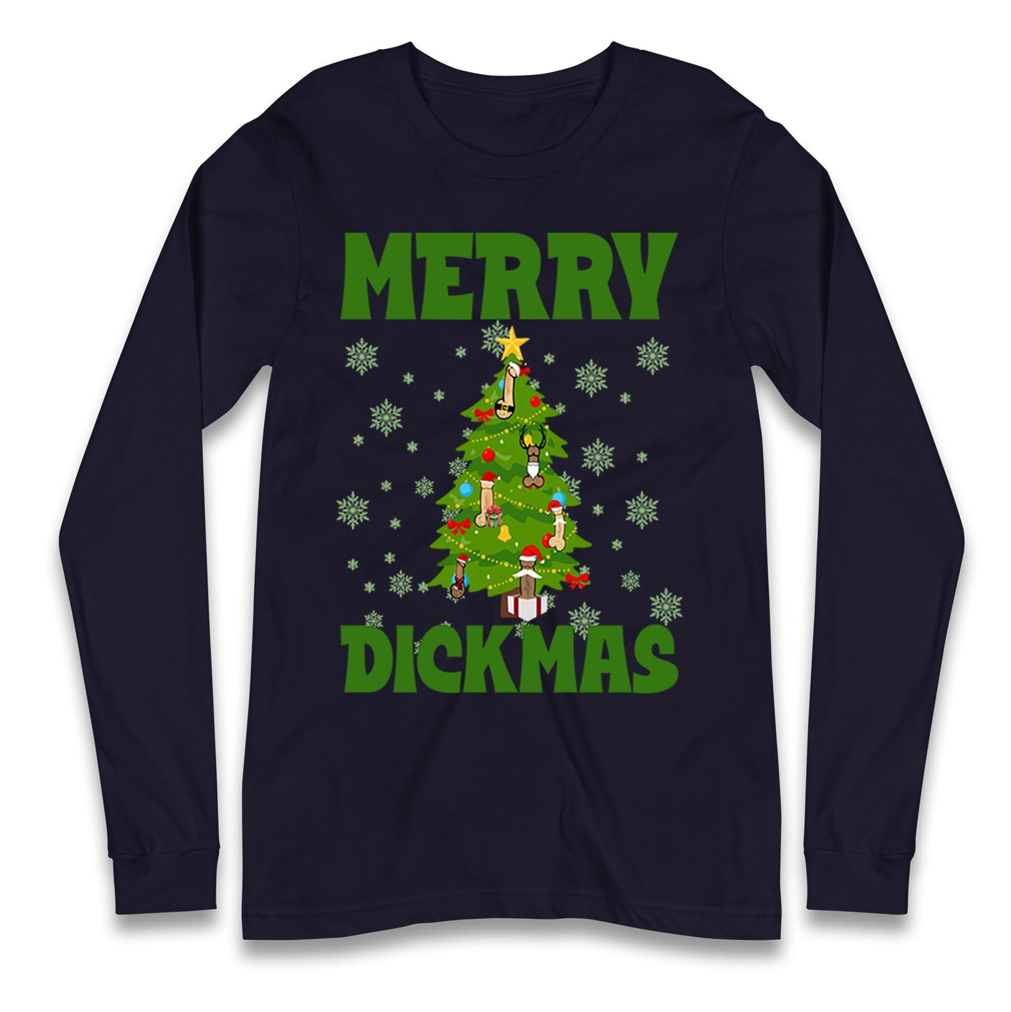 Merry Dickmas Funny Christmas T Shirt
