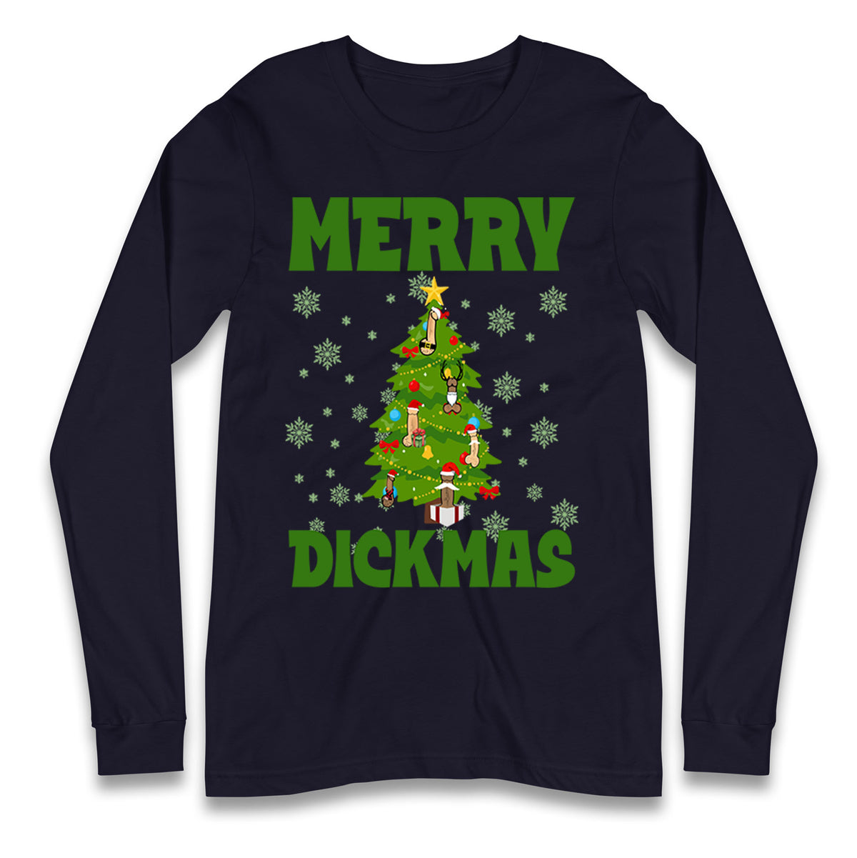 Merry Dickmas Funny Christmas T Shirt