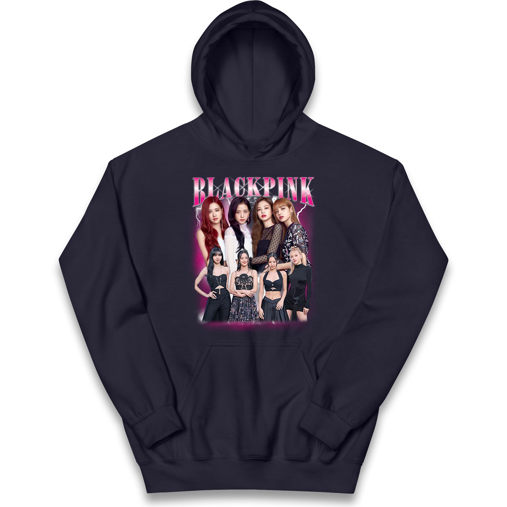 Black Pink Kids Hoodie