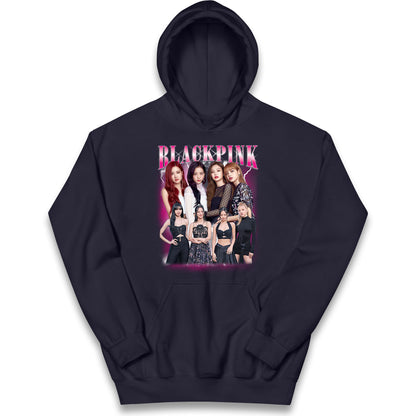 Black Pink Kids Hoodie