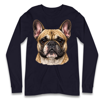 French Bulldog Face Longsleeve T Shirt