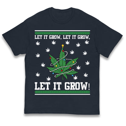 Cannabis Christmas Kids T Shirt