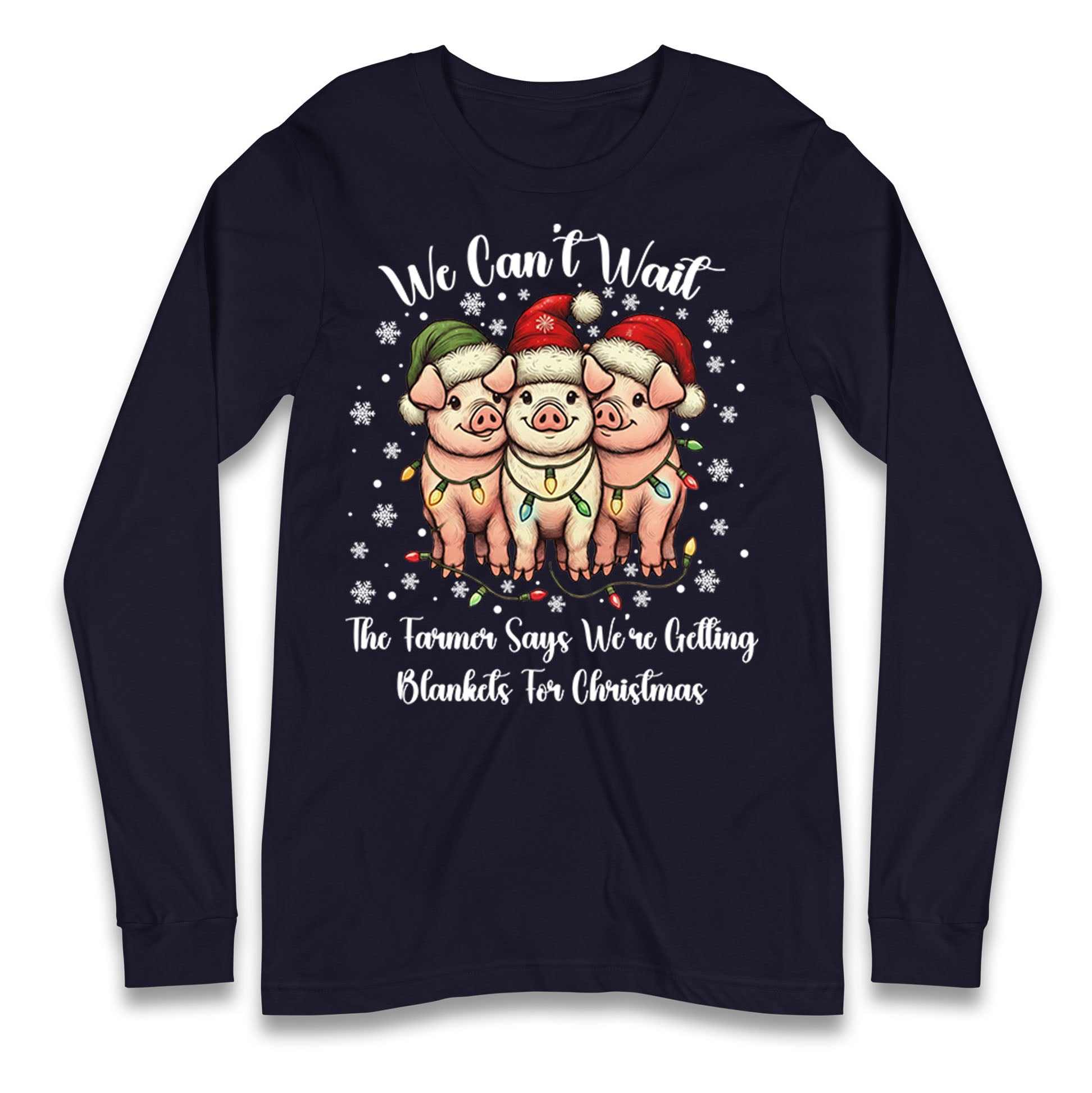 Three Pigs Christmas Longsleeve T Shirt