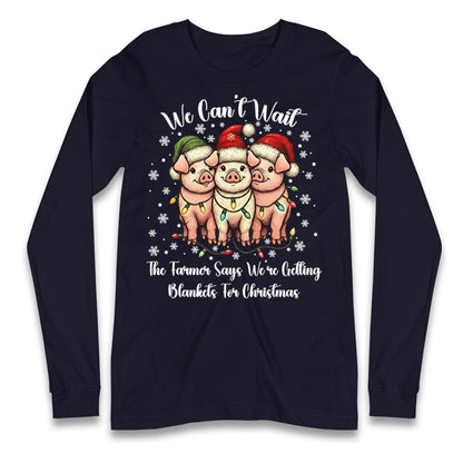 Three Pigs Christmas Longsleeve T Shirt