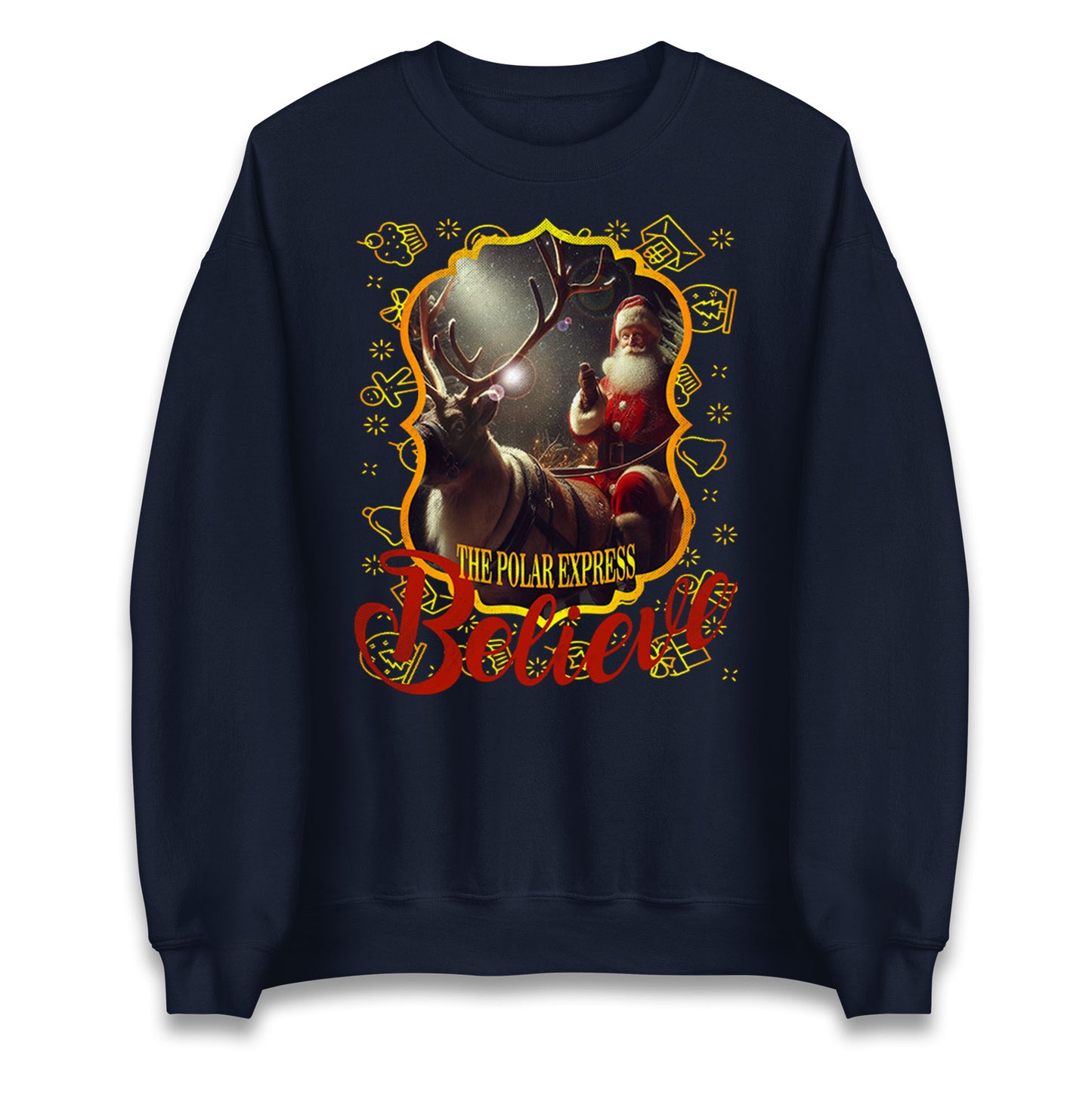 polar express christmas sweatshirt