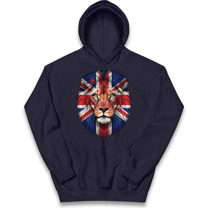 St George Flag Lion Kids Hoodie
