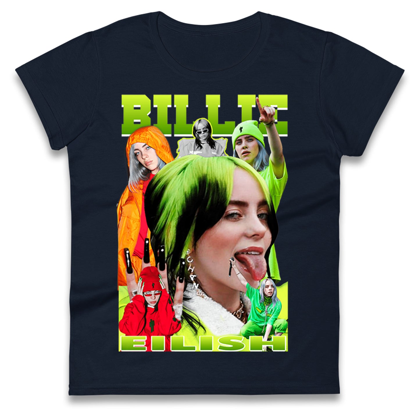 Billie Eilish Green Ladies T Shirt