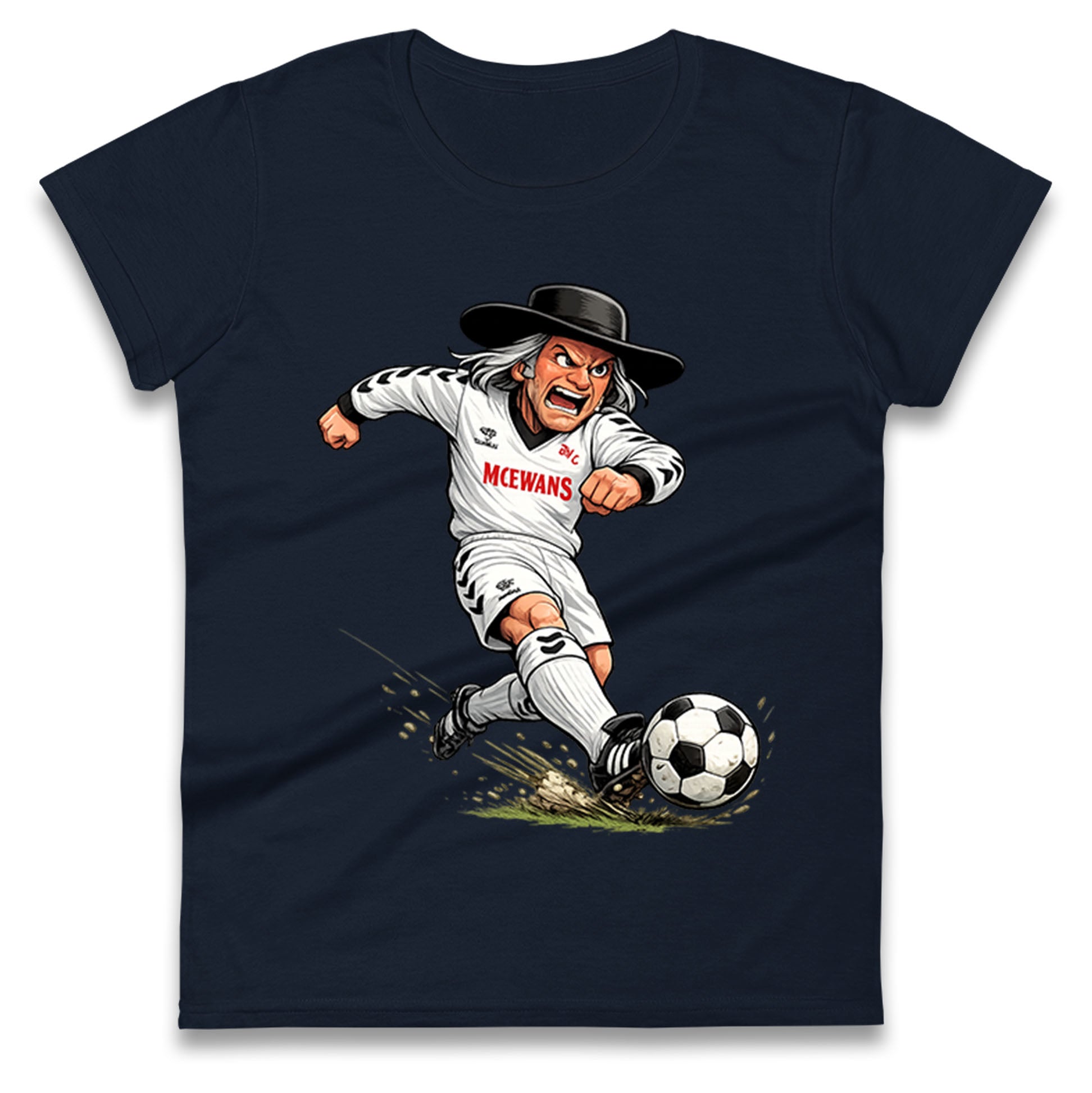 Classic Darlington Football Ladies T Shirt