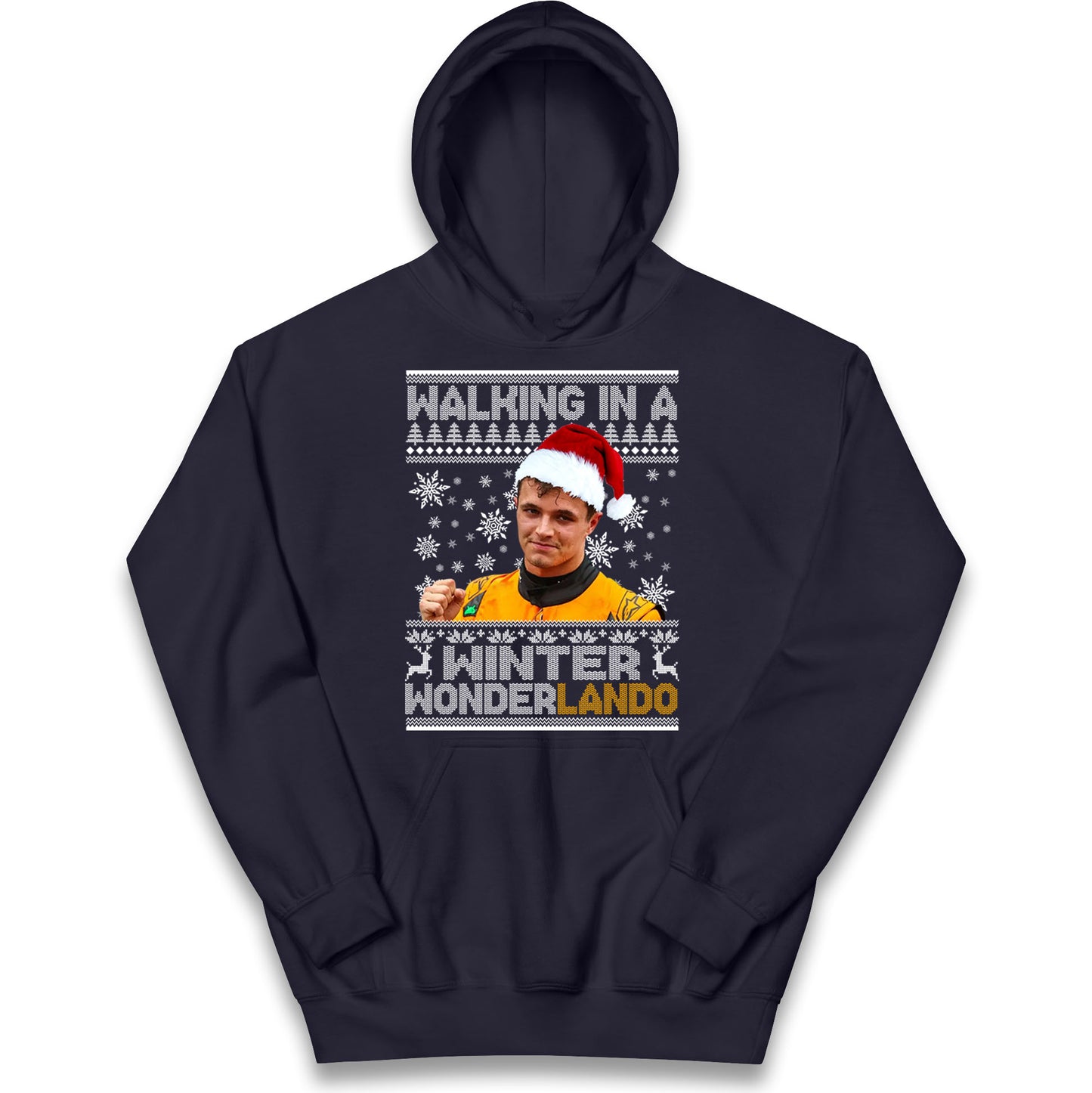 Lando Norris Christmas Kids Hoodie