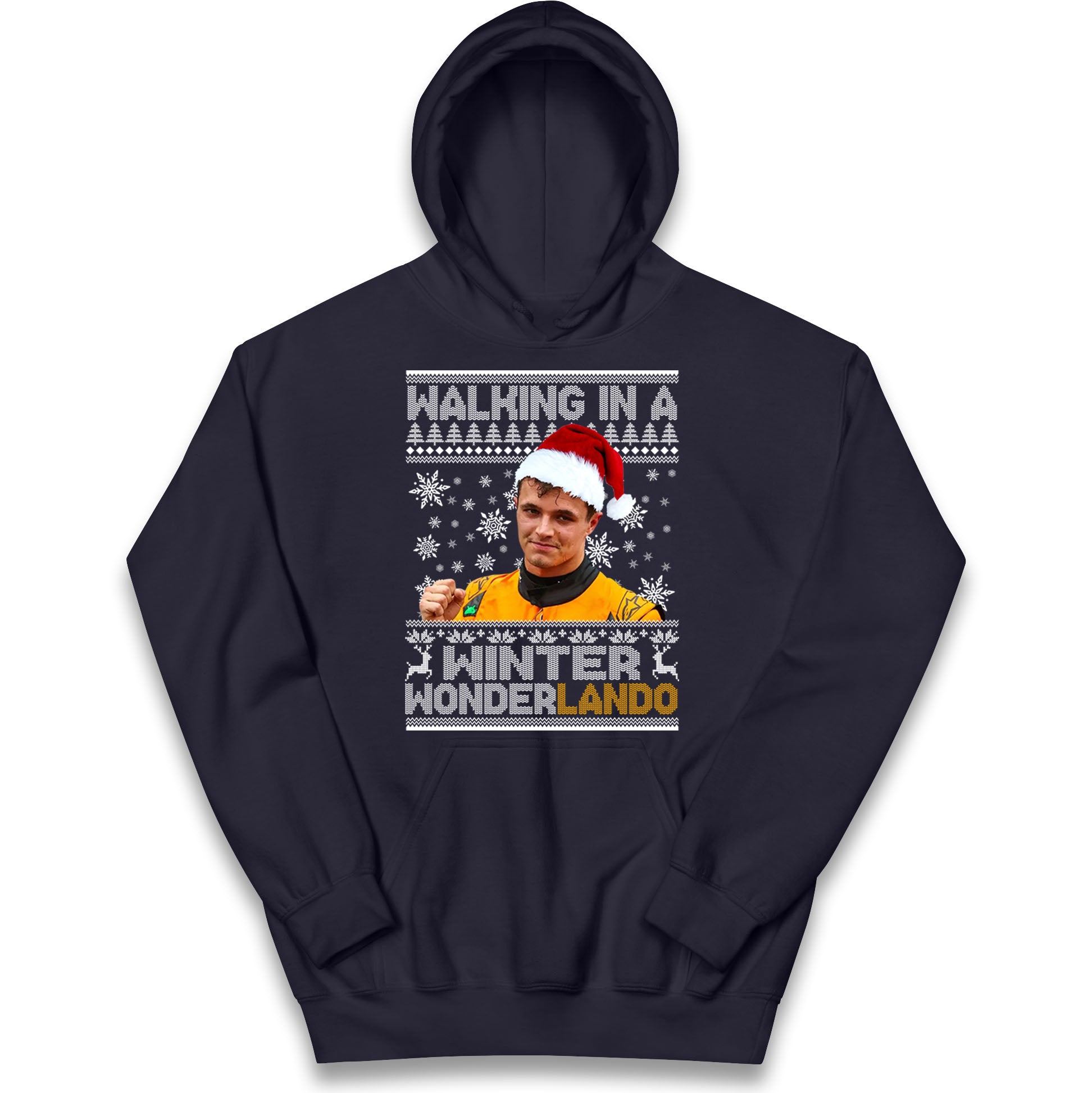 Lando Norris Christmas Kids Hoodie