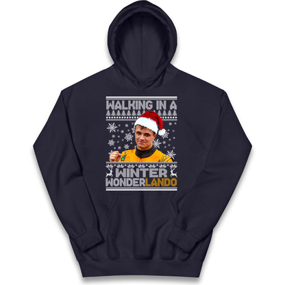 Lando Norris Christmas Kids Hoodie