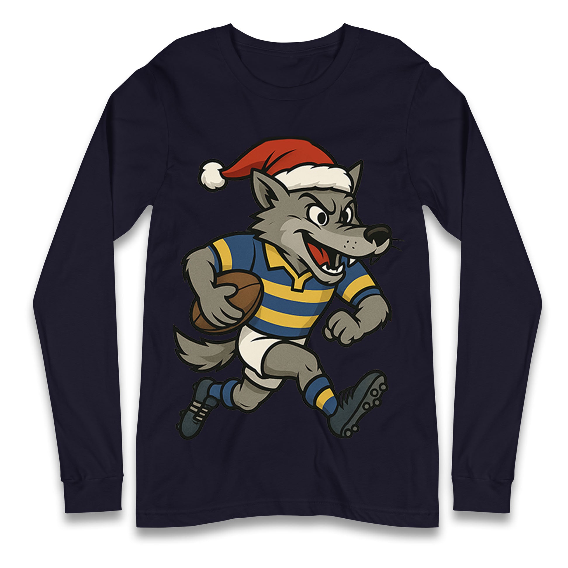 Warrington Wolves Christmas Longsleeve T Shirt 