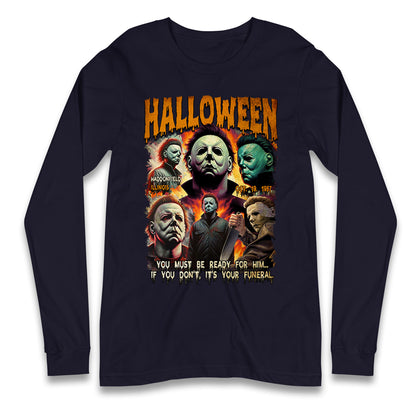 Michael Myers Horror Halloween Bootleg Long Sleeve T Shirt