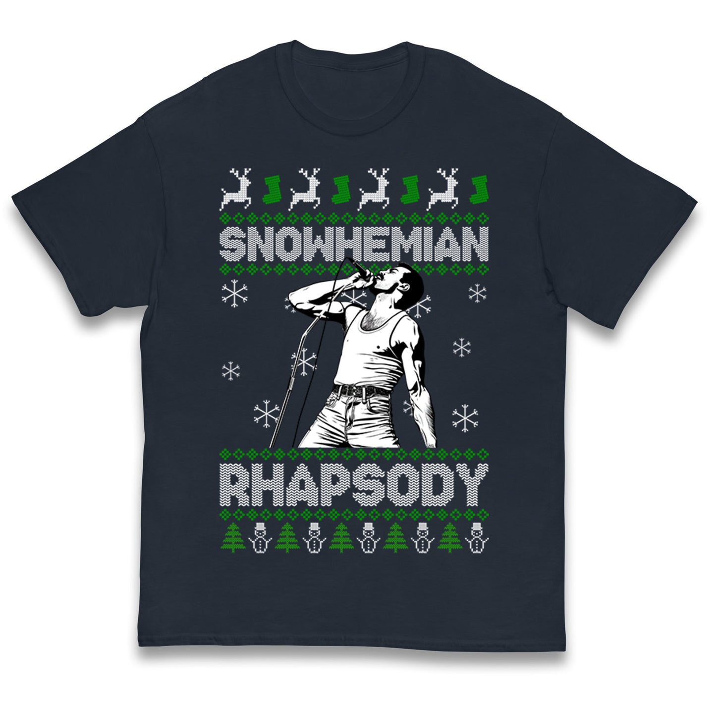 Freddie Mercury Christmas Kids T Shirt