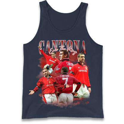 Retro Cantona Bootleg Football Tank Top