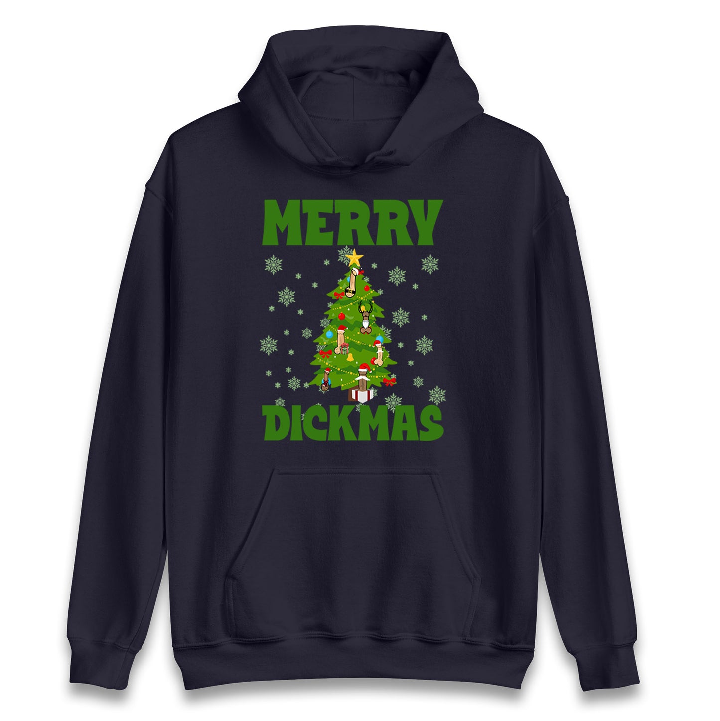 Merry Dickmas Funny Christmas Hoodie
