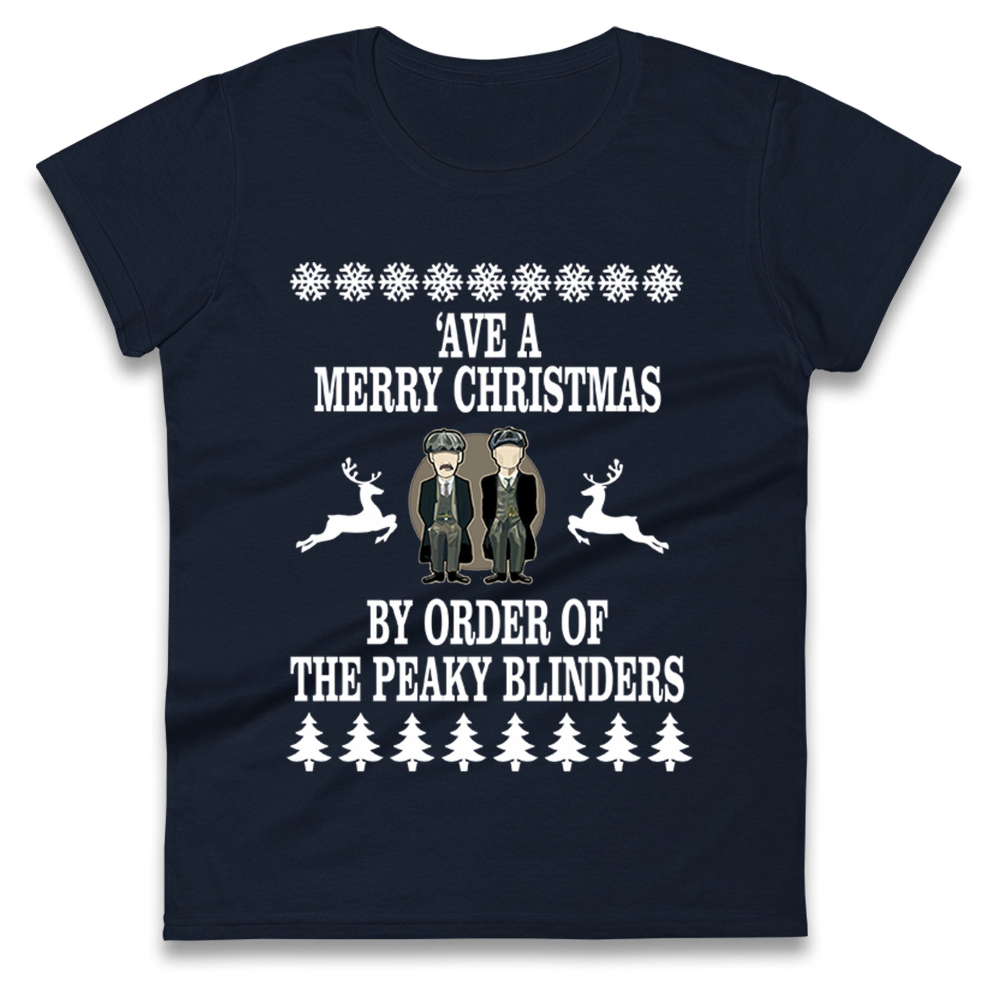 Peaky Blinders Christmas Ladies T Shirt