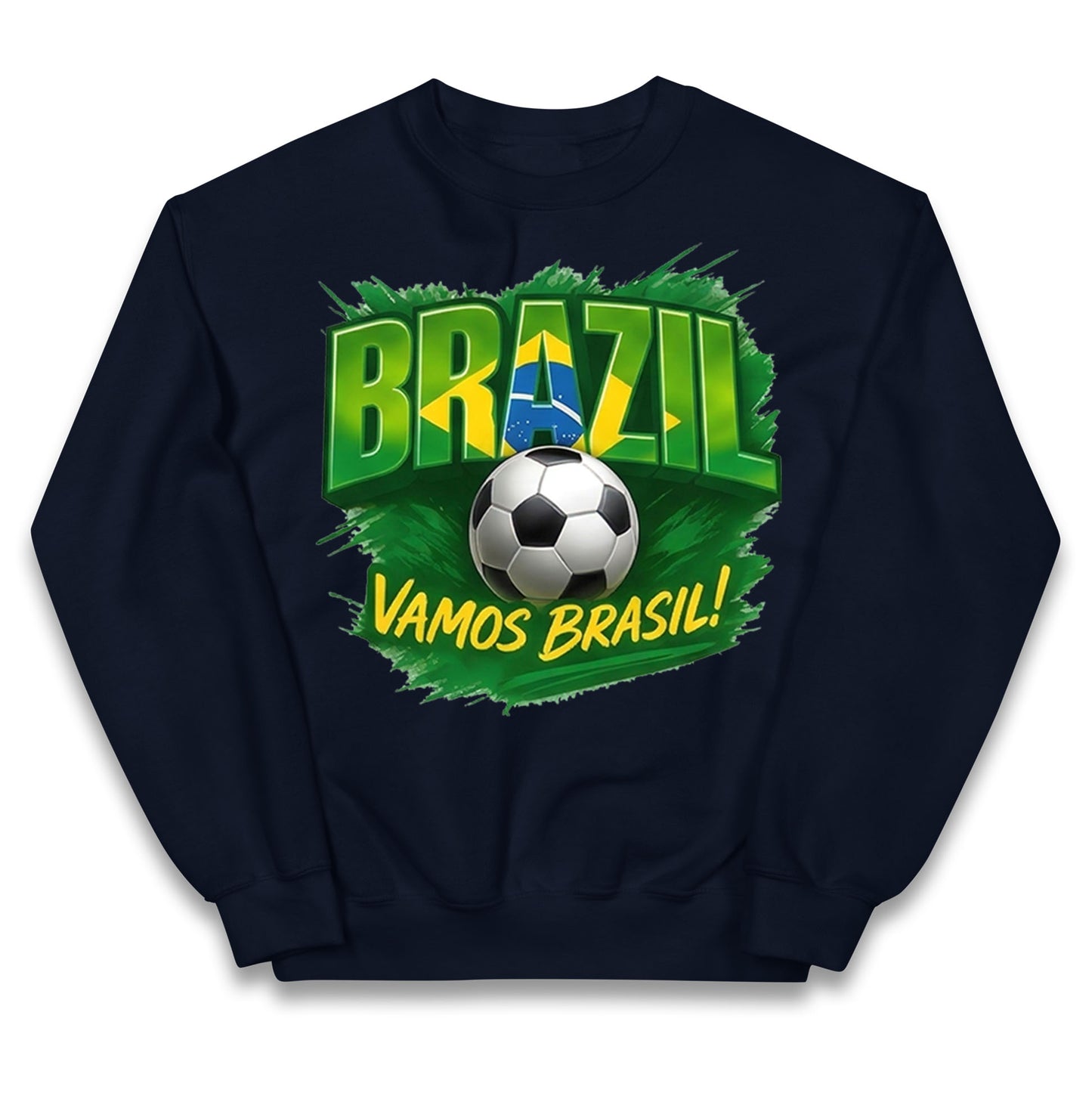Brazil Retro Football Kids Jumper 