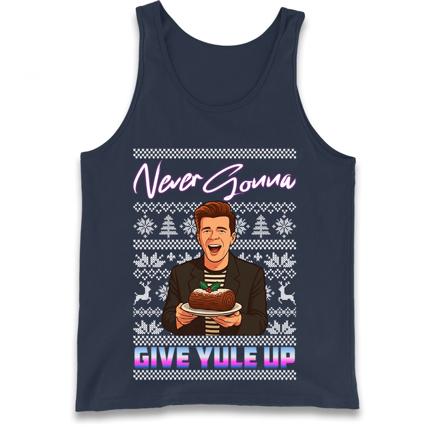 Rick Astley Christmas Tank Top