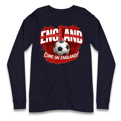England Retro World Cup Longsleeve T Shirt