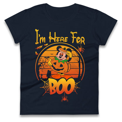 Mickey Mouse Im Here For Boo Halloween t shirt
