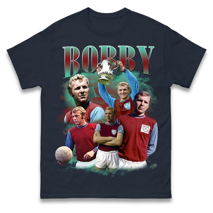 Retro Bobby Moore T Shirt