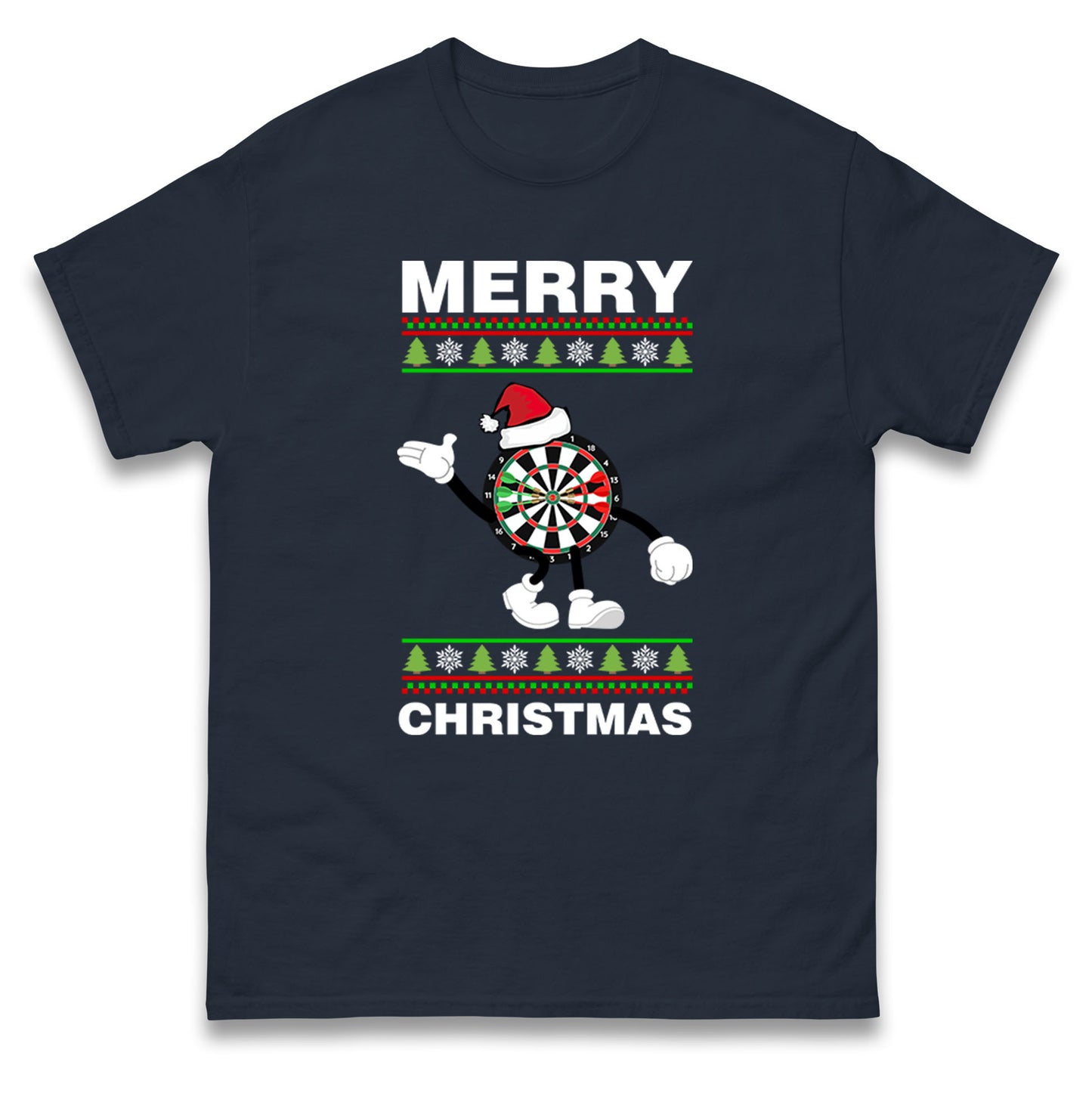 dartboard christmas santa costume t shirt