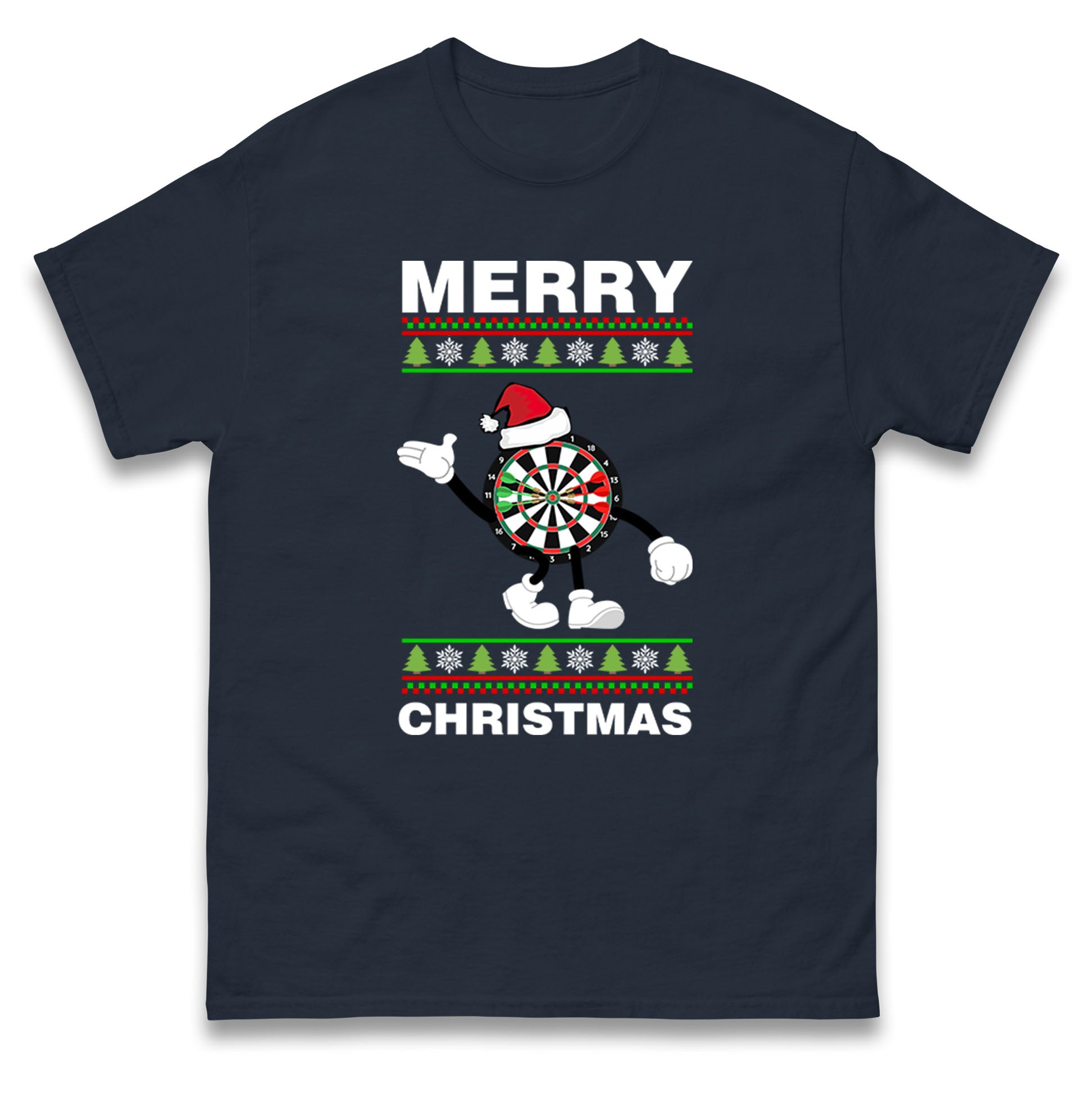 dartboard christmas santa costume t shirt