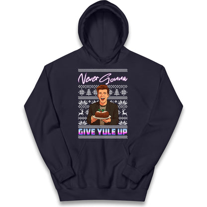 Rick Astley Christmas Kids Hoodie